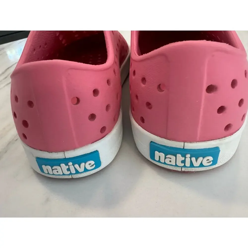 Native Jefferson Kids' Slip-on in Pink C 11 Lightweight & A Go to Summer Shoe! - Picture 9 of 9